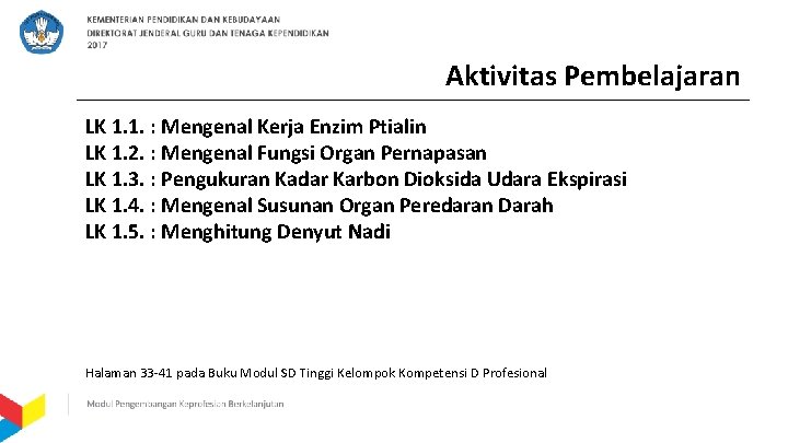 Aktivitas Pembelajaran LK 1. 1. : Mengenal Kerja Enzim Ptialin LK 1. 2. :
