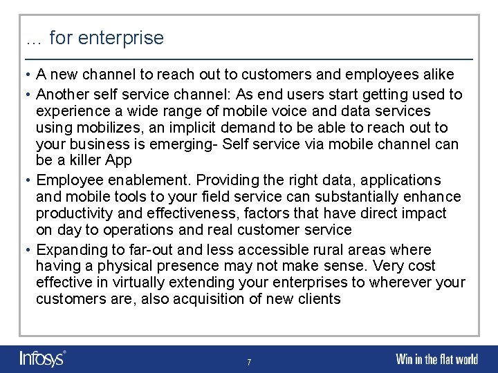 … for enterprise • A new channel to reach out to customers and employees