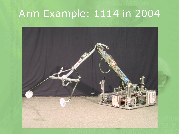 Arm Example: 1114 in 2004 