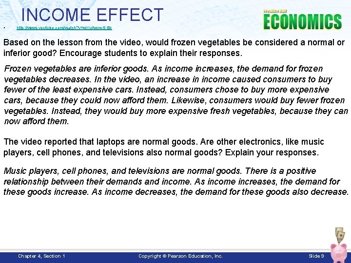 INCOME EFFECT • http: //www. youtube. com/watch? v=w. Yu. Awm-5 -Bk Based on the