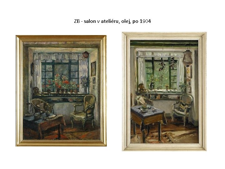 ZB - salon v ateliéru, olej, po 1904 