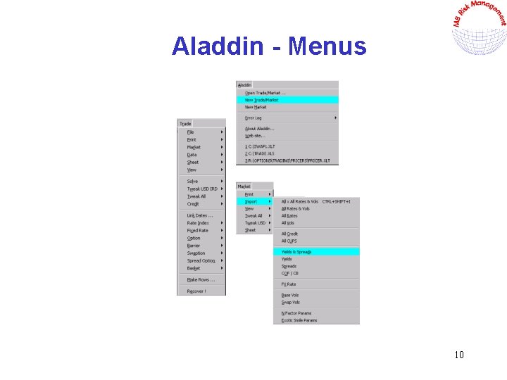 Aladdin - Menus 10 