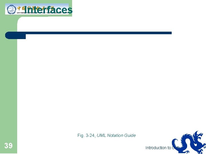 Interfaces Fig. 3 -24, UML Notation Guide 39 Introduction to UML 