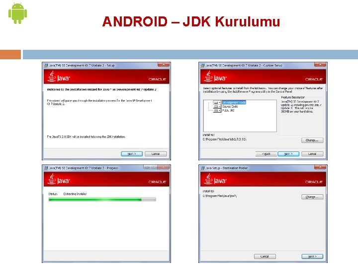 ANDROID – JDK Kurulumu 