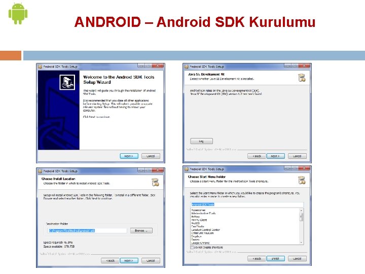 ANDROID – Android SDK Kurulumu 