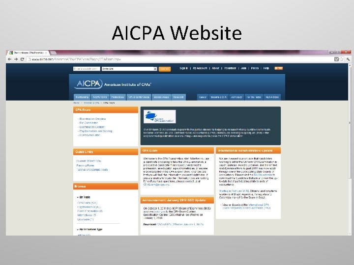 AICPA Website 