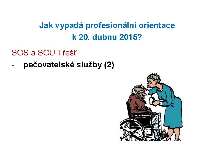 Jak vypadá profesionální orientace k 20. dubnu 2015? SOS a SOU Třešť - pečovatelské