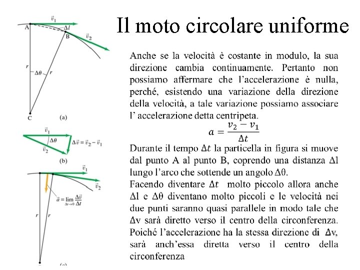 Il moto circolare uniforme 