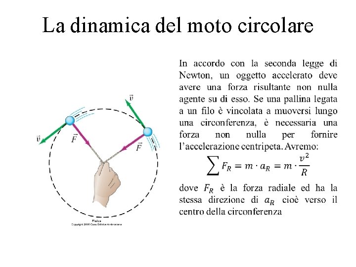 La dinamica del moto circolare 