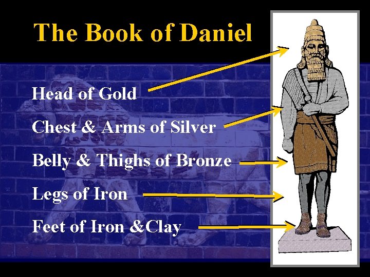 The Book of Daniel Head of Gold Chest & Arms of Silver Belly &