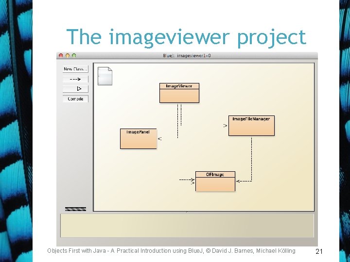 The imageviewer project Objects First with Java - A Practical Introduction using Blue. J,