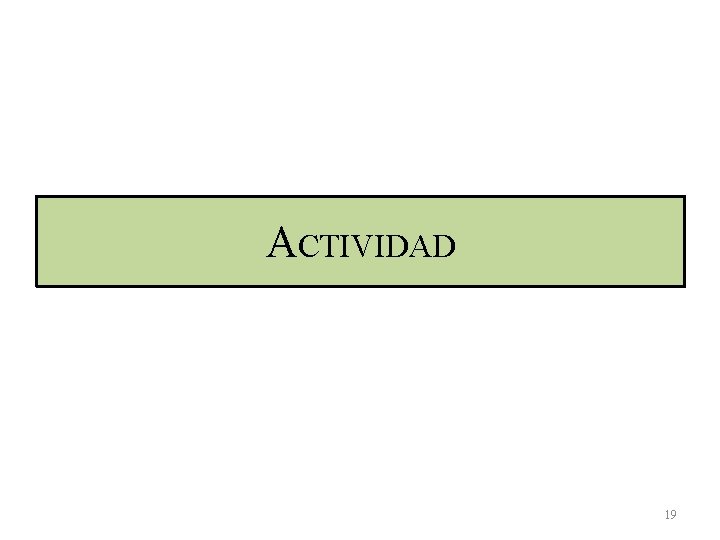 ACTIVIDAD 19 