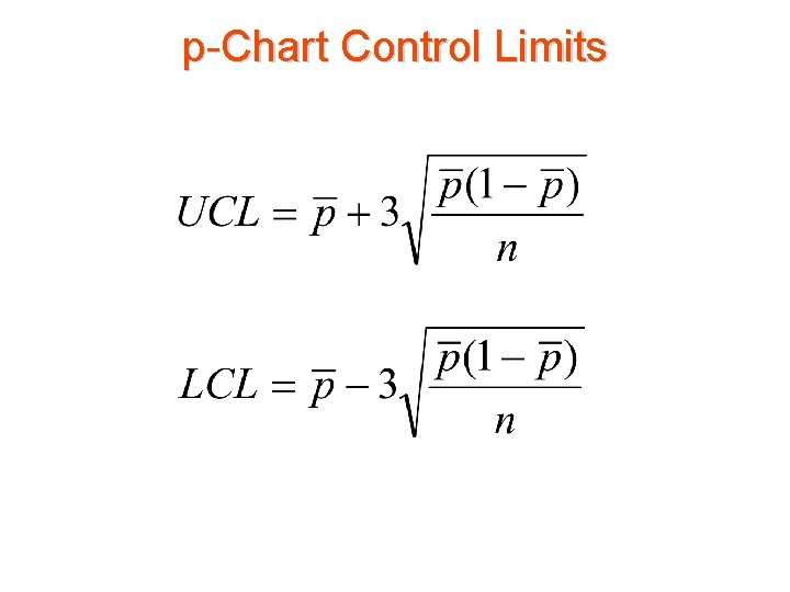 p-Chart Control Limits 