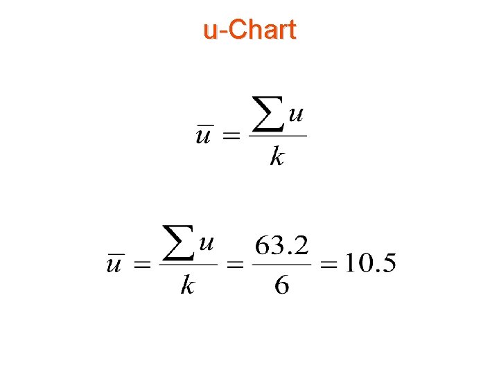 u-Chart u-Chart
