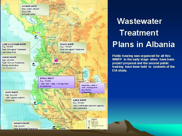 Wastewater Treatment Plans in Albania Public hearing was organized for all this WWTP in