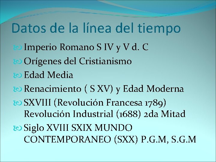 Datos de la línea del tiempo Imperio Romano S IV y V d. C