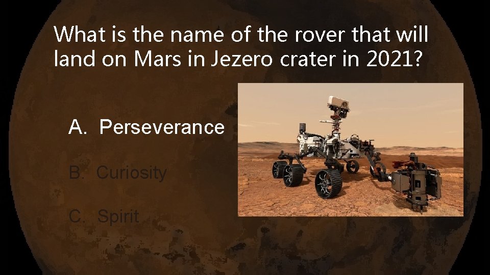 What is the name of the rover that will land on Mars in Jezero