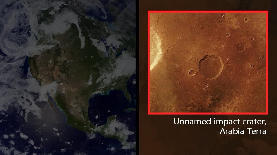 Unnamed impact crater, Arabia Terra 