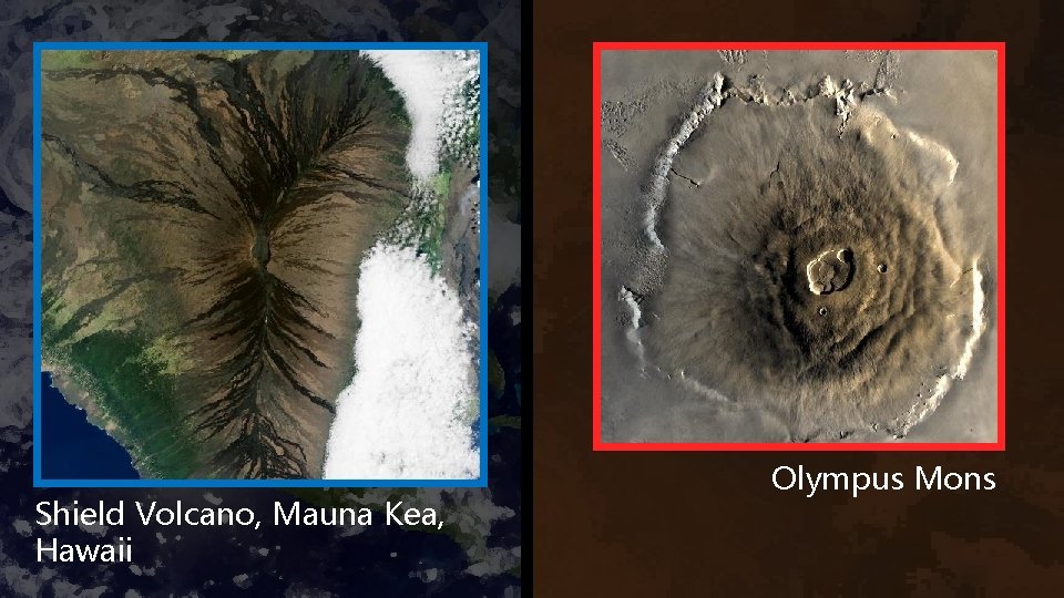 Shield Volcano, Mauna Kea, Hawaii Olympus Mons 