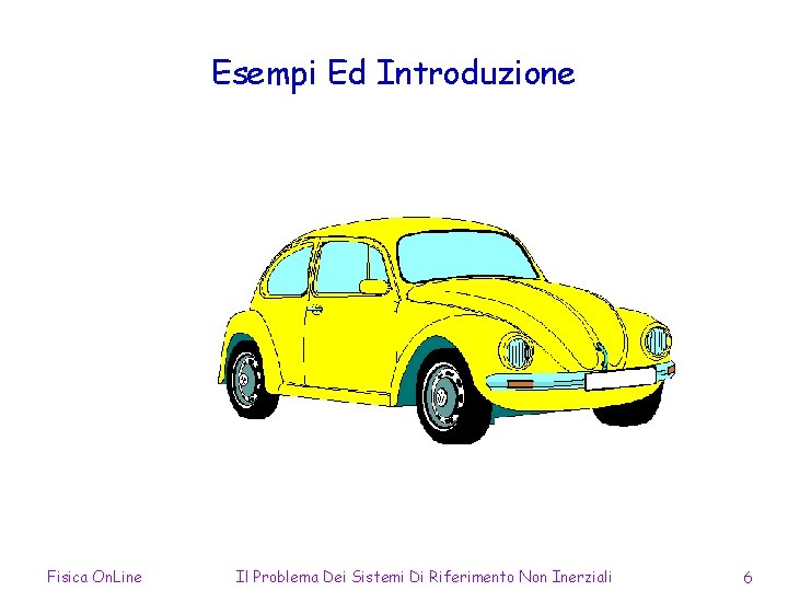 Esempi Ed Introduzione Fisica On. Line Il Problema Dei Sistemi Di Riferimento Non Inerziali