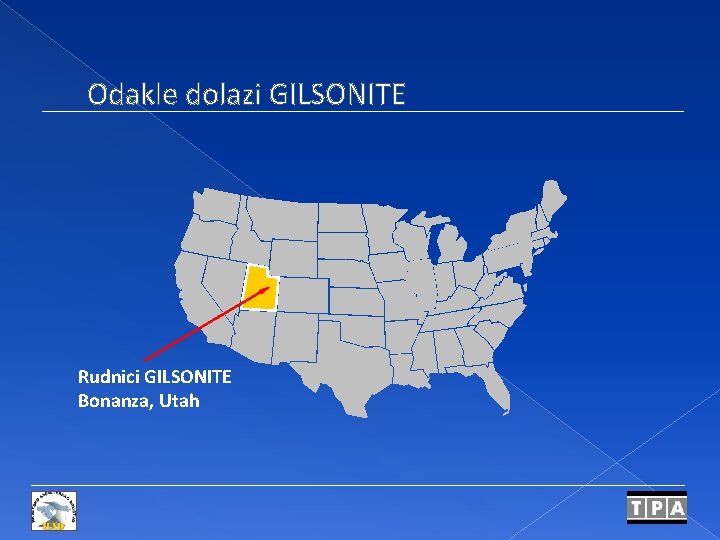 Odakle dolazi GILSONITE Rudnici GILSONITE Bonanza, Utah 