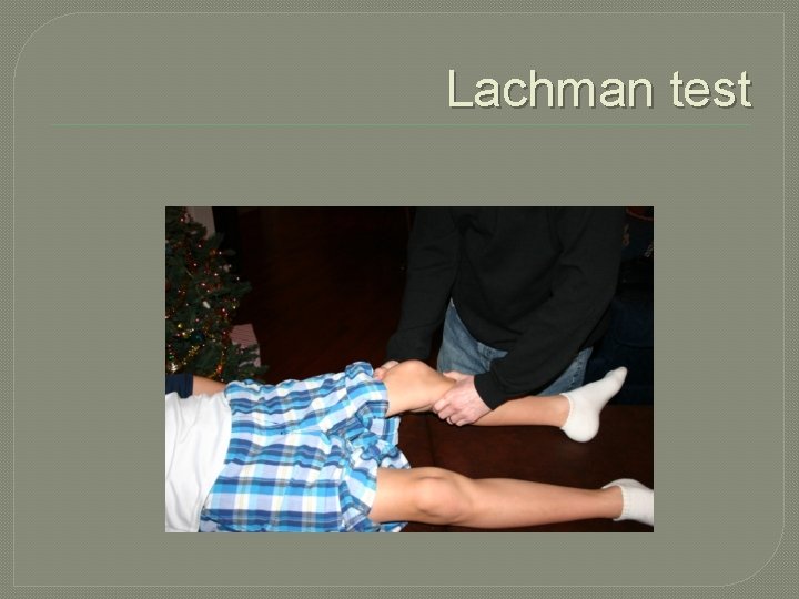 Lachman test 