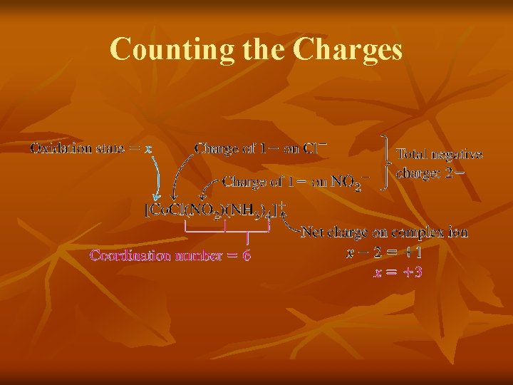 Counting the Charges 