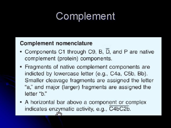 Complement 