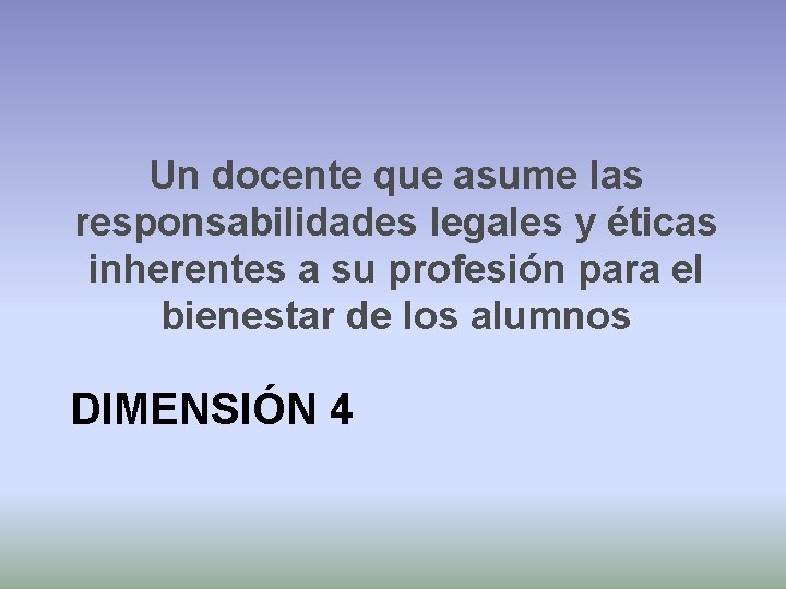 Un docente que asume las responsabilidades legales y éticas inherentes a su profesión para