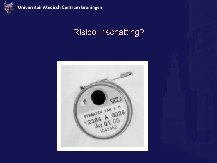 Risico-inschatting? 