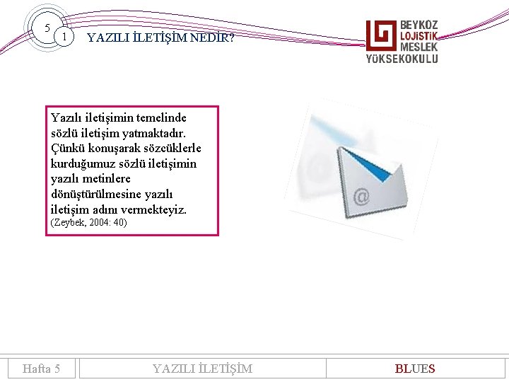 5 1 YAZILI İLETİŞİM NEDİR? Yazılı iletişimin temelinde sözlü iletişim yatmaktadır. Çünkü konuşarak sözcüklerle