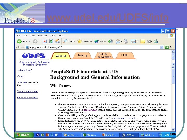 www. udel. edu/UDFS/info 106 