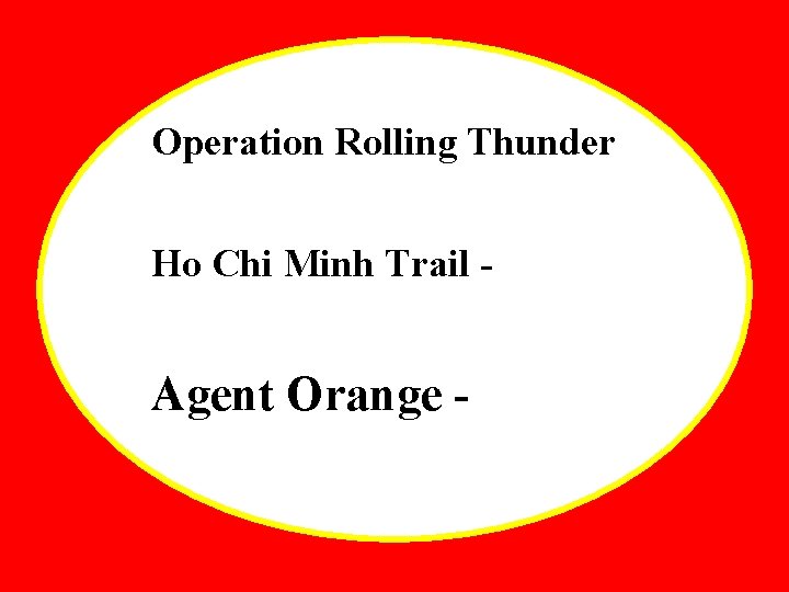 Operation Rolling Thunder Ho Chi Minh Trail - Agent Orange - 