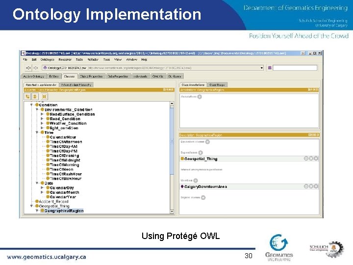 Ontology Implementation Using Protégé OWL 30 