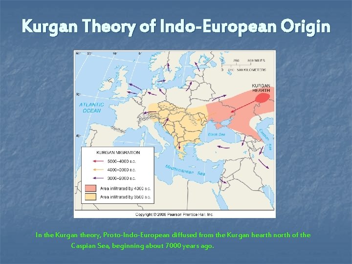 Kurgan Theory of Indo-European Origin In the Kurgan theory, Proto-Indo-European diffused from the Kurgan