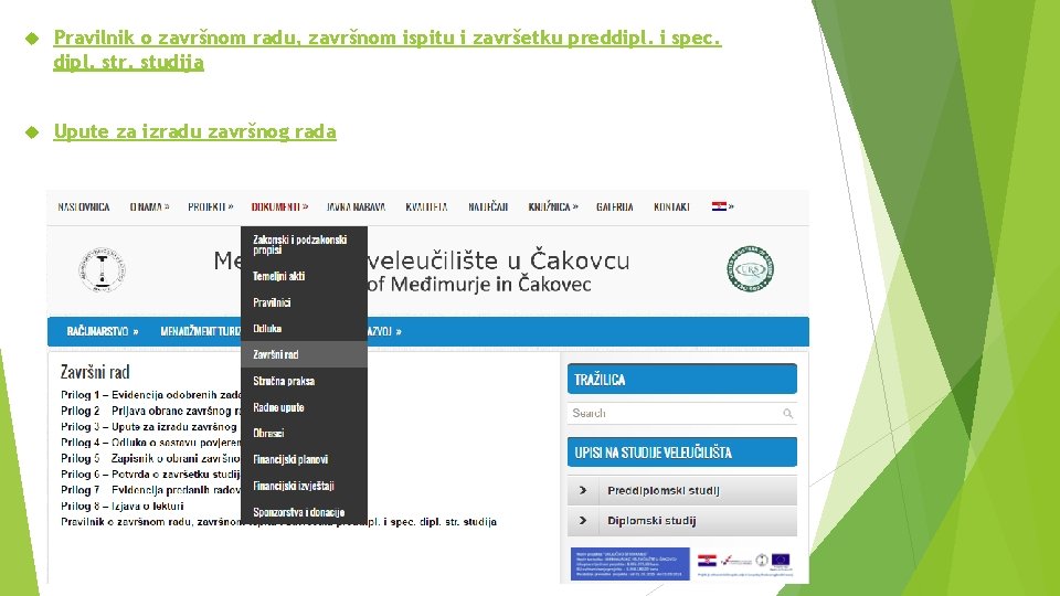  Pravilnik o završnom radu, završnom ispitu i završetku preddipl. i spec. dipl. str.