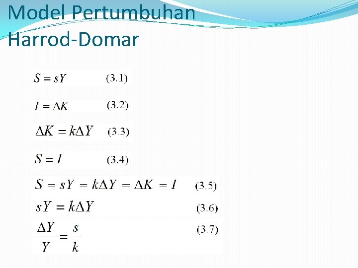 Model Pertumbuhan Harrod-Domar 