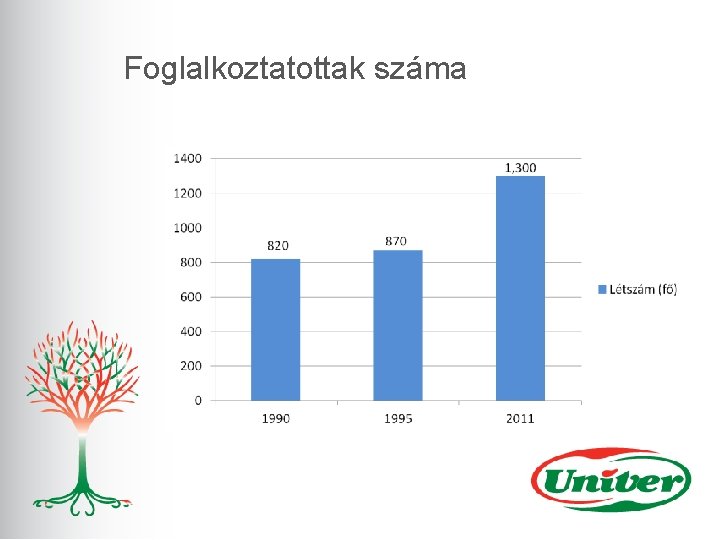 Foglalkoztatottak száma 