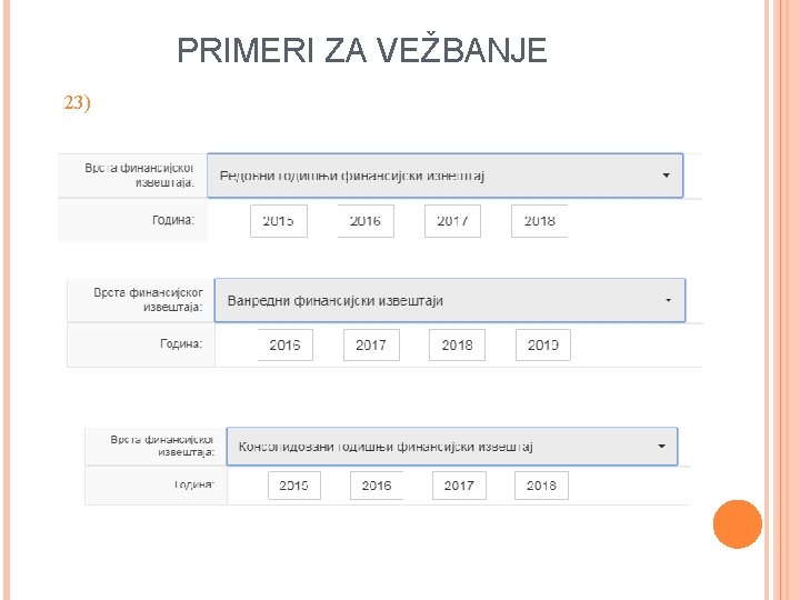 PRIMERI ZA VEŽBANJE 23) 