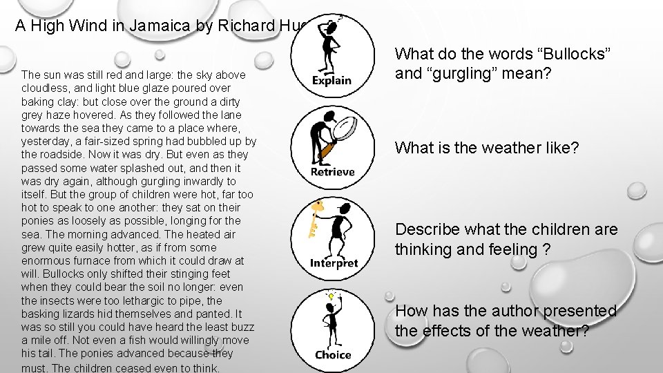 A High Wind in Jamaica by Richard Hughes The sun was still red and