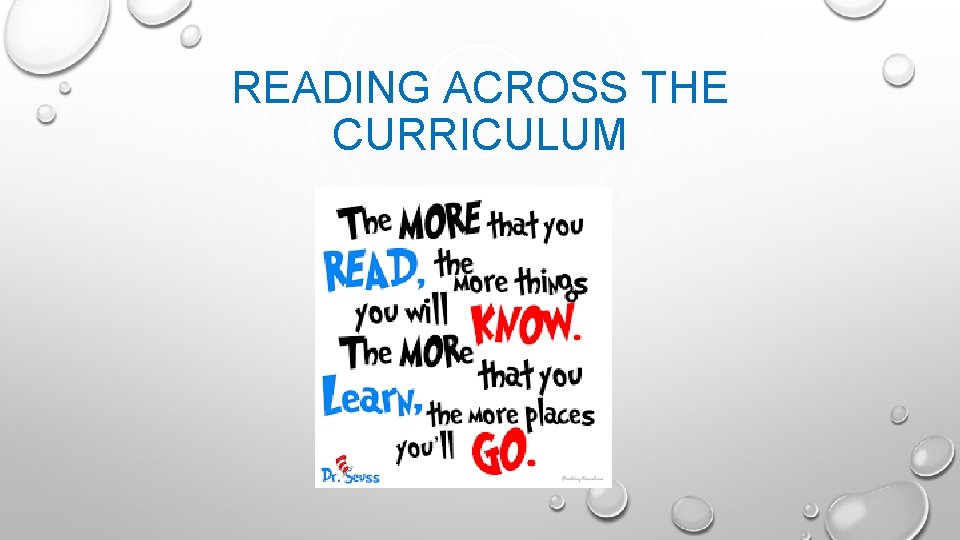 READING ACROSS THE CURRICULUM 