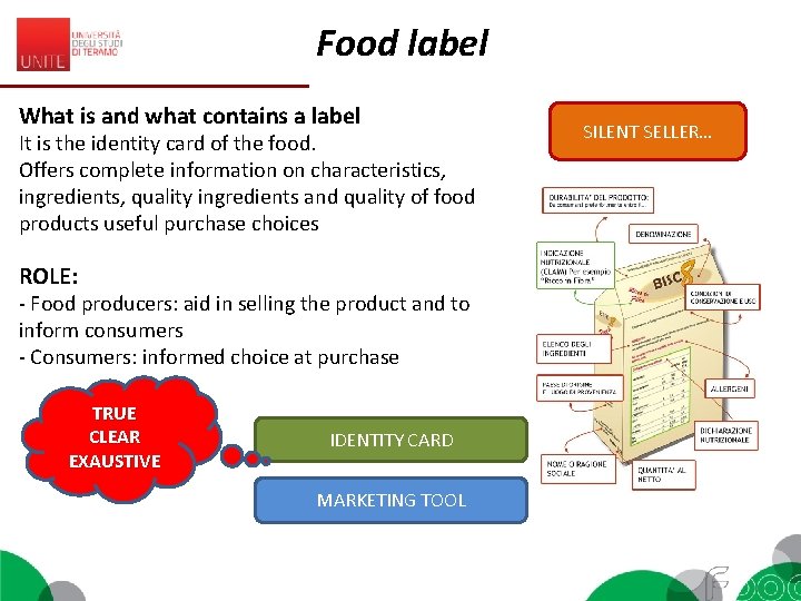 Food label What is and what contains a label It is the identity card