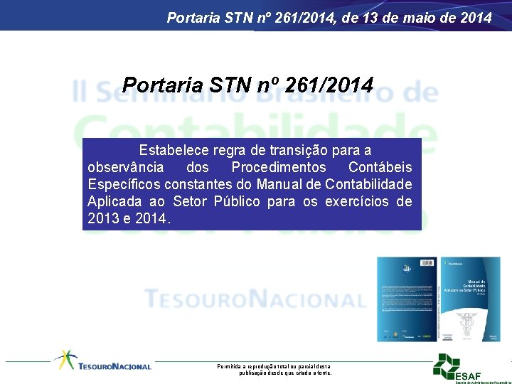 Portaria STN nº 261/2014, de 13 de maio de 2014 Portaria STN nº 261/2014