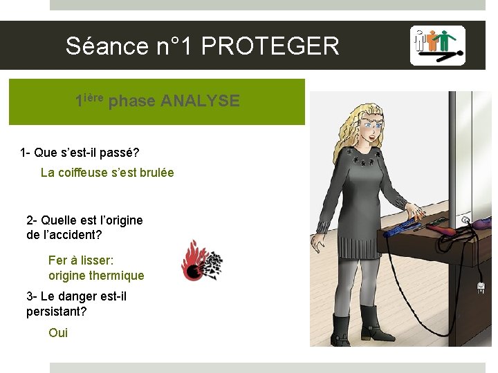 Séance n° 1 PROTEGER 1 ière phase ANALYSE 1 - Que s’est-il passé? La