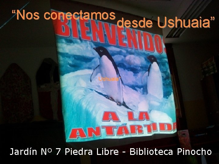 “Nos conectamos desde Ushuaia” Jardín Nº 7 Piedra Libre - Biblioteca Pinocho 