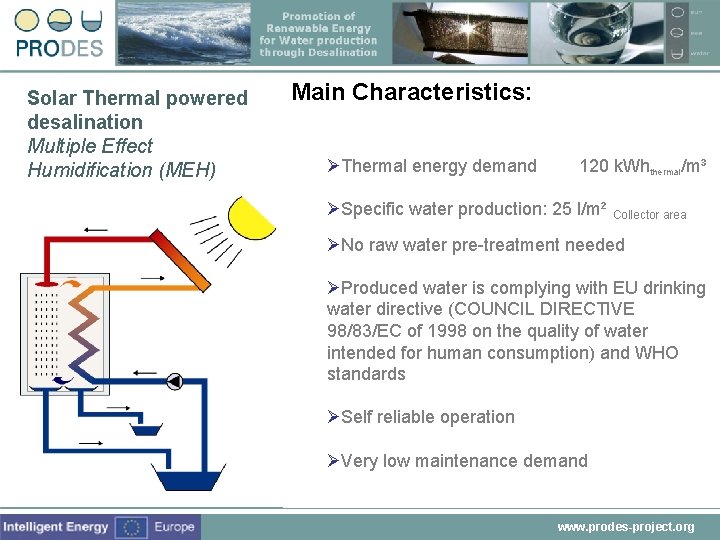 Main Characteristics: Heat Source ( 75. . . 85°C) ØThermal energy demand 120 k.