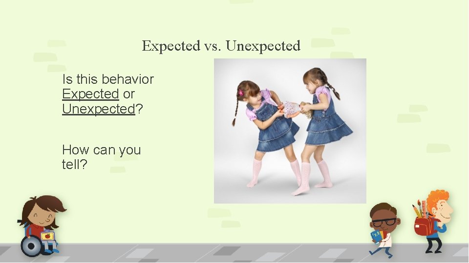 Expected vs. Unexpected Is this behavior Expected or Unexpected? How can you tell? 