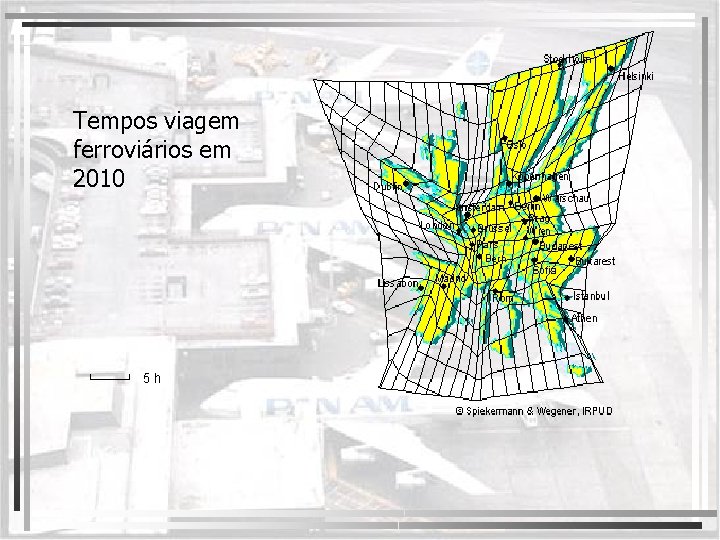 Tempos viagem ferroviários em 2010 