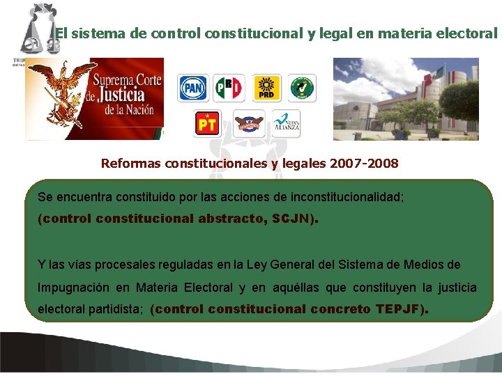 El sistema de control constitucional y legal en materia electoral constitucionales y legalestexto 2007