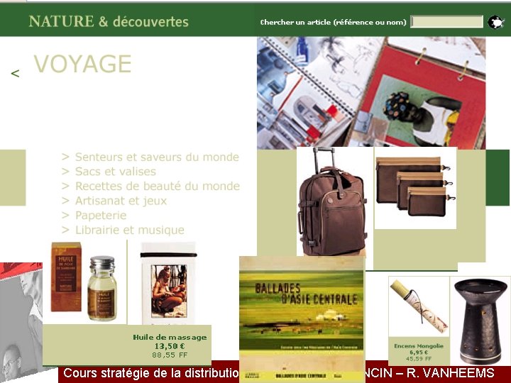 25/11/2020 35 Cours stratégie de la distribution – 2005 -2006 – I. PONCIN –